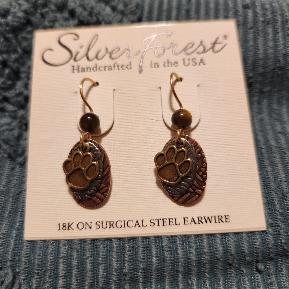 Silver Forest earrings-NEW